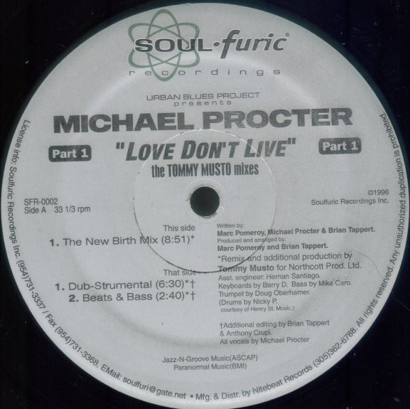 Love Don't Live (Part 1) (The Tommy Musto Mixes)