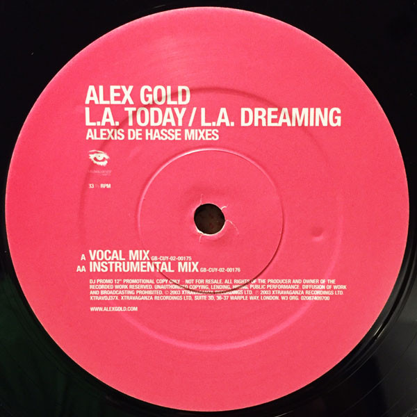 L.A. Today / L.A. Dreaming (Alexis De Hasse Mixes) - Secondary image