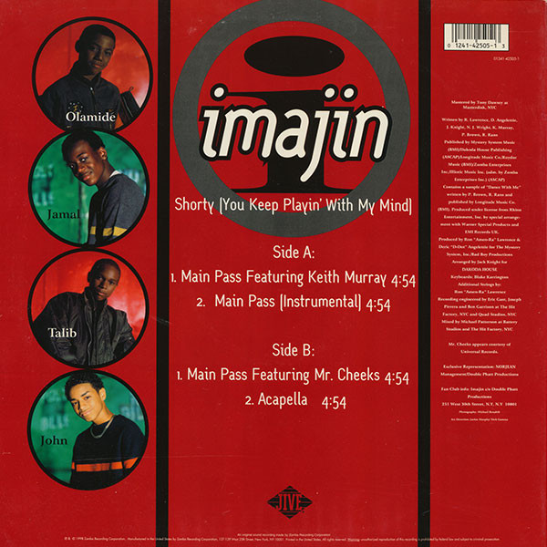 Shorty (You Keep Playin' With My Mind) - Secondary image