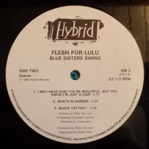 Flesh For Lulu – Blue Sisters Swing