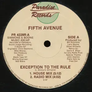 Fifth Avenue (3) – Exception To The Rule