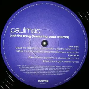 Paulmac Featuring Peta Morris – Just The Thing