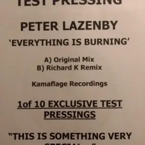 Pete Lazonby – Everything Is Burning