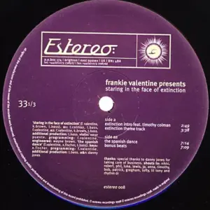 Frankie Valentine – Staring In The Face Of Extinction