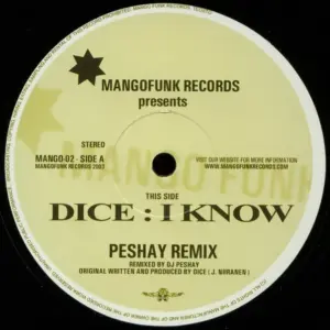 Dice – I Know / I Know (Peshay Remix)