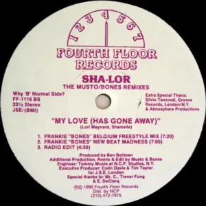 Sha-lor – My Love (Has Gone Away) (The Musto/Bones Remixes)