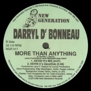 Darryl D'Bonneau – More Than Anything