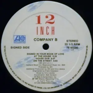 Company B – Signed In Your Book Of Love / Sticky Fingers