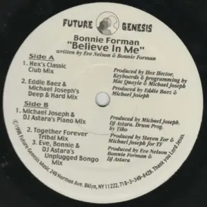 Bonnie Forman – Believe In Me