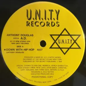 Anthony Douglas Hume aka Anthony Douglas Hume – Down With Hip Hop