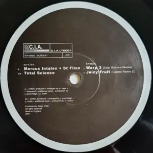 Marcus Intalex & ST Files / Total Science – Warp 3 / Juicy Fruit (Remixes)