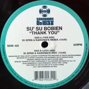 Su Su Bobien – Thank You (DJ Spen & Karizma Remixes)
