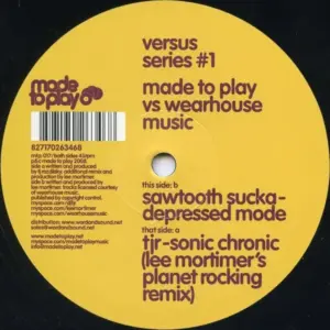TJR (2) / Sawtooth Sucka – Versus Series #1 - Made To Play vs Wearhouse Music
