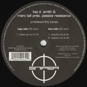 Kay D. Smith & Marc Tall Pres. Passive Resistance – Praiseworthy Tunes