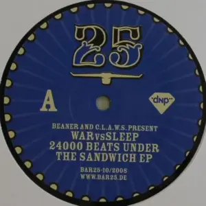 Beaner And C.L.A.W.S. Present War vs Sleep – 24000 Beats Under The Sandwich EP