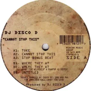 Disco D – Cannot Stop This