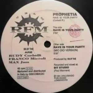 Prophetia – Rave Is Your Party