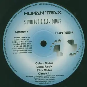 Simon Eve & Alex James – Luna Rock / Check It
