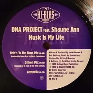 DNA Project Feat. Shaune Anne – Music Is My Life