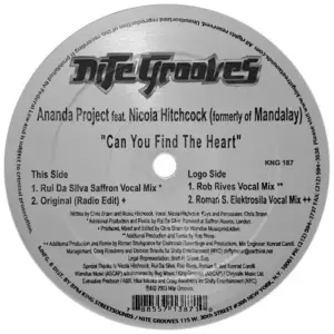 Ananda Project, The Featuring Nicola Hitchcock – Can You Find The Heart