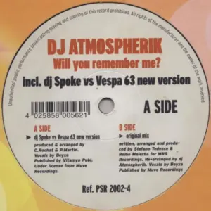 DJ Atmospherik – Will You Remember Me?
