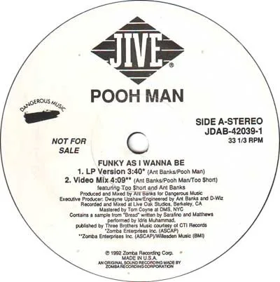 Pooh-Man – Funky As I Wanna Be
