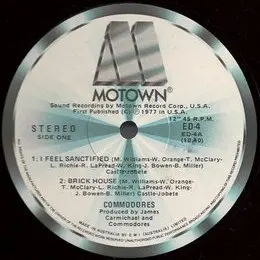 Commodores – I Feel Sanctified / Brick House / Funny Feelings