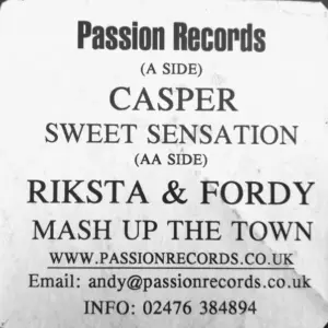 Casper (2) / Riksta And Fordy – Sweet Sensation / Mash Up The Town