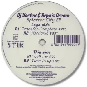 DJ Vortex & Arpa's Dream – Splatter City EP