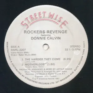 Rockers Revenge Featuring Donnie Calvin – The Harder They Come