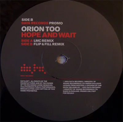 Orion Too – Hope And Wait
