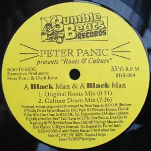 Peter Panic Presents Roots & Culture – A Black Man & A Black Man