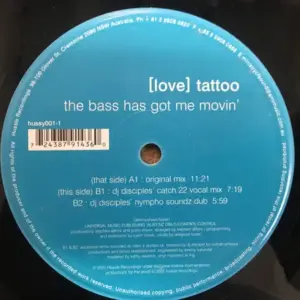 [Love] Tattoo – The Bass Has Got Me Movin'
