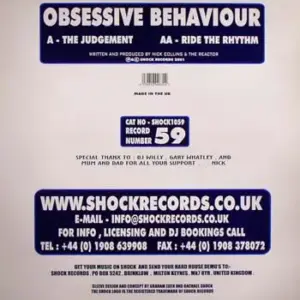 Obsessive Behaviour – The Judgement / Ride Da Rhythm