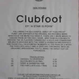 Clubfoot – A Star Is Porn
