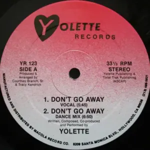Yolette – Don't Go Away