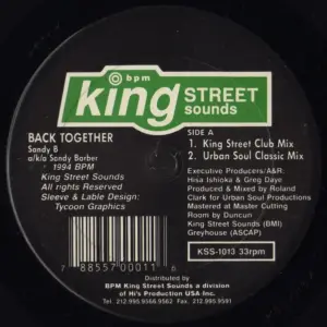 Sandy B a/k/a Sandy Barber – Back Together