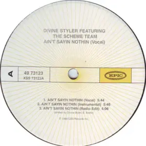 Divine Styler Featuring Scheme Team, The – Ain't Sayin Nothing / Tongue Of Labyrinth