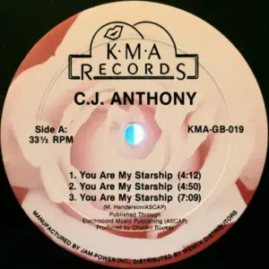 C.J. Anthony – You Are My Starship