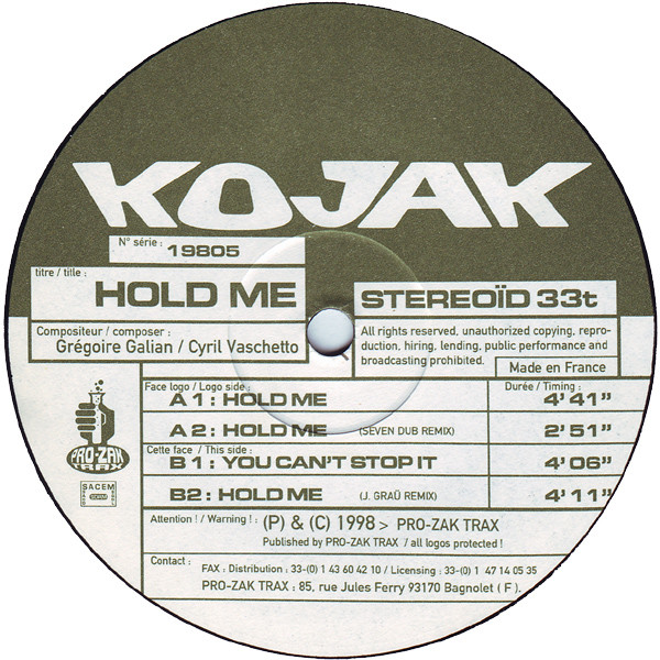 Kojak – Hold Me