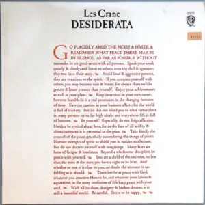Les Crane – Desiderata