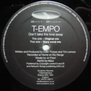 T-Empo – Don't Take The Love Away