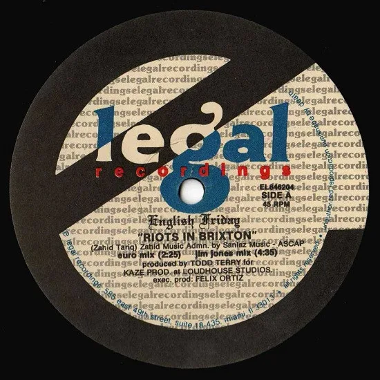 English Friday – Riots In Brixton / Melodies