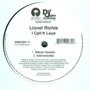 Lionel Richie – I Call It Love