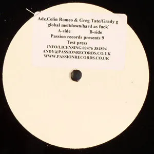 Adz, Colin Romeo & Greg Tate / Grady G – Global Meltdown / Hard As Fuck