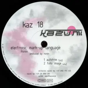 Ronin (6) – Electronic Mark-Up Language