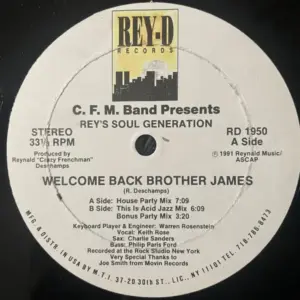 C.F.M. Band Presents Rey's Soul Generation – Welcome Back Brother James