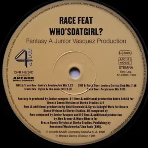 Race (3) Feat. Who's Dat Girl – Fantasy