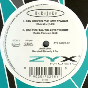 Harajuku – Can You Feel The Love Tonight