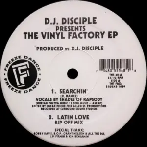 DJ Disciple – The Vinyl Factory EP